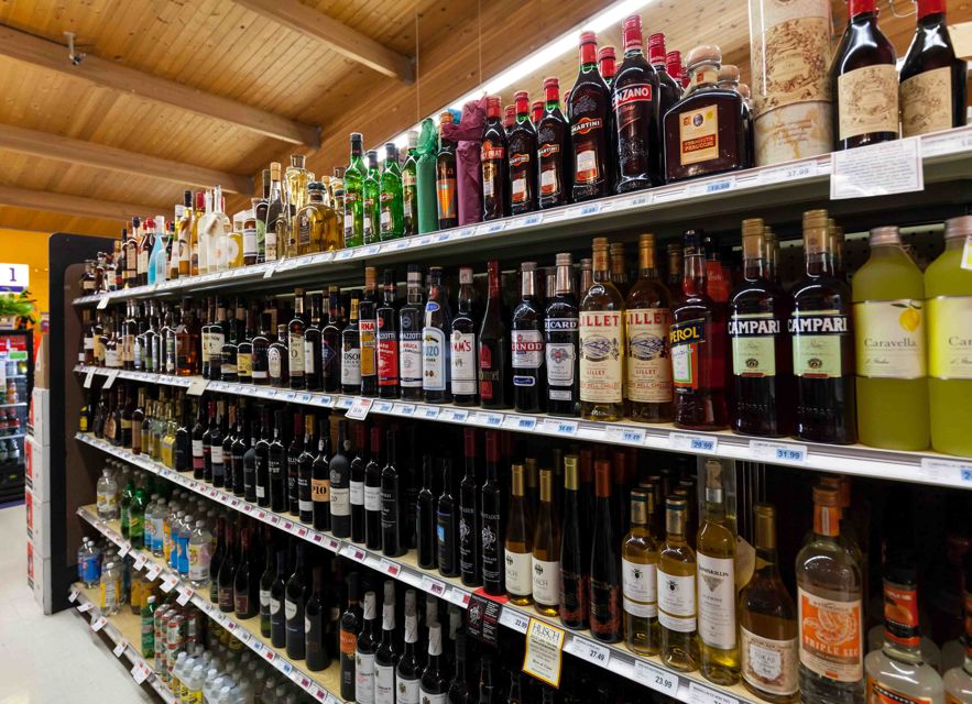 Alcohol on store shelves. Photo by Bill Oxford. Alcohol on store shelves. Photo by Bill Oxford.