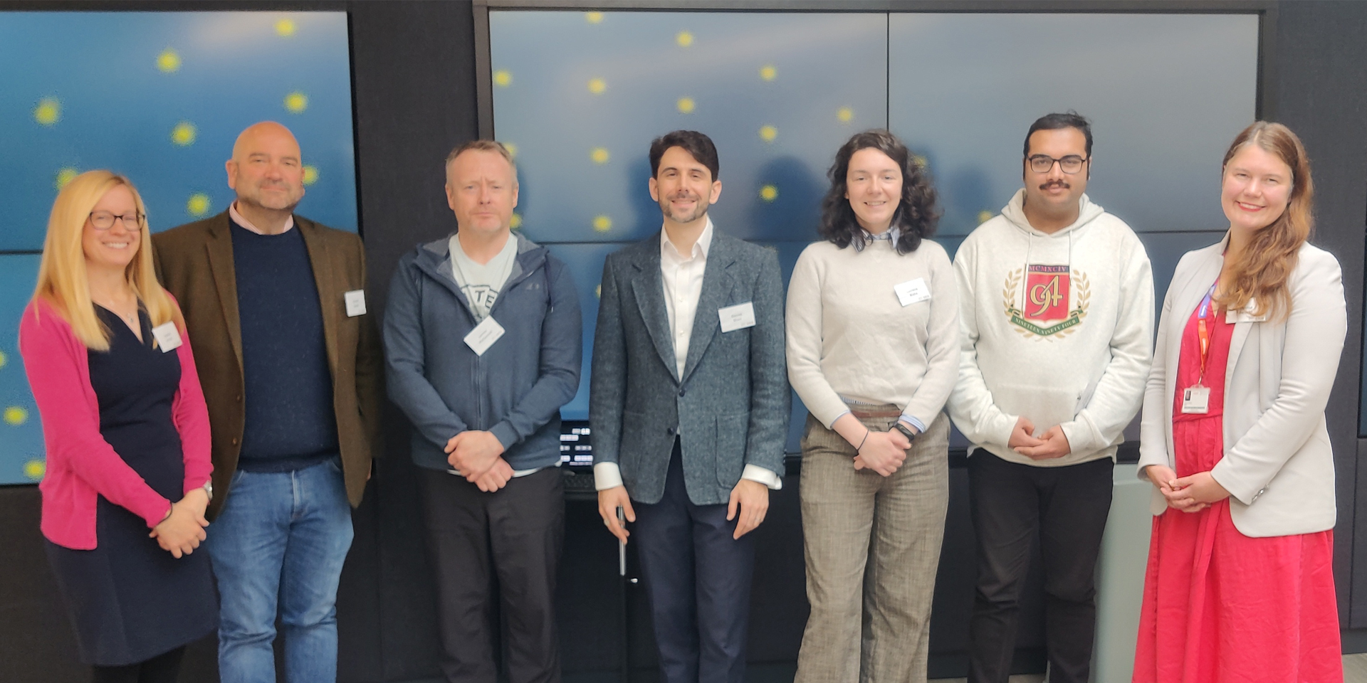 Heriot-Watt with GoLLM and Interface colleagues standing in a row