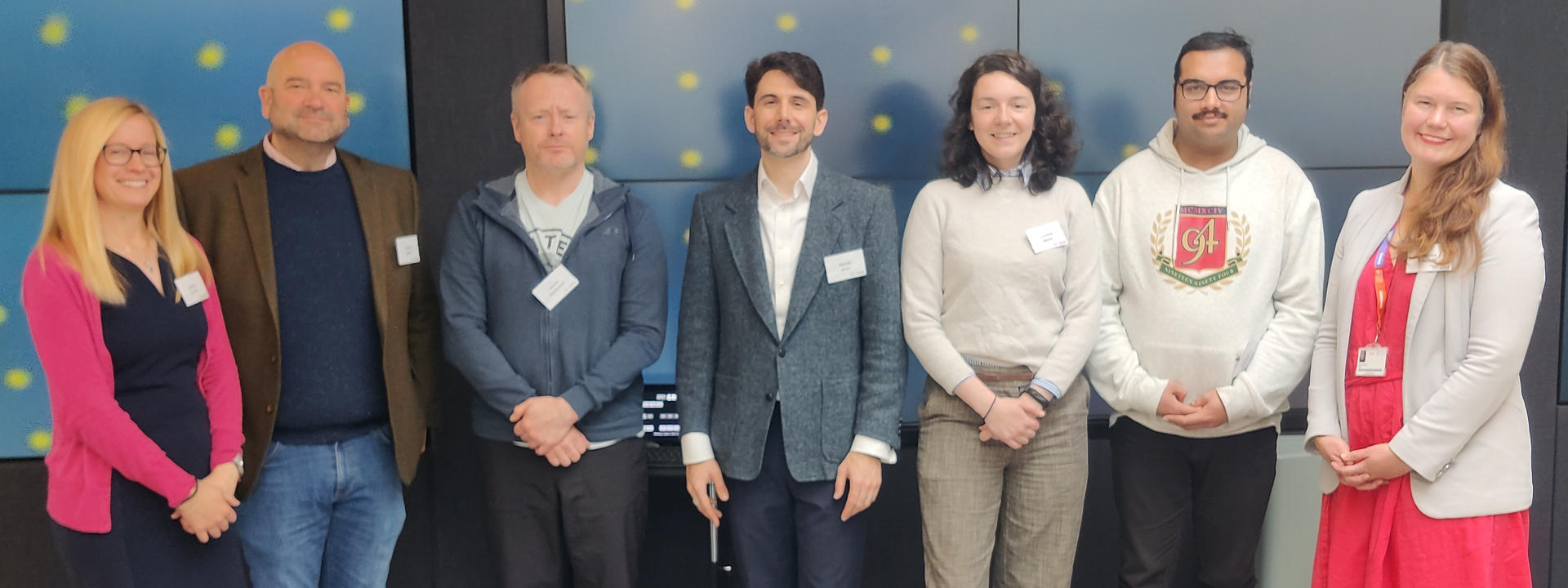 Heriot-Watt with GoLLM and Interface colleagues standing in a row
