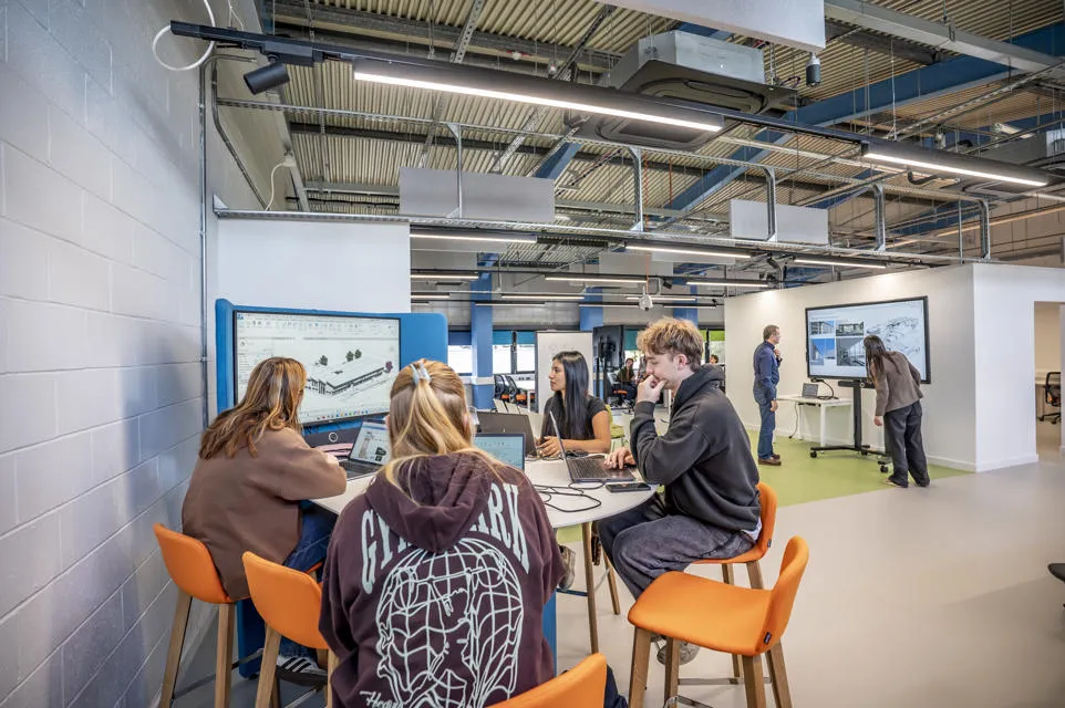 Students sitting at a table