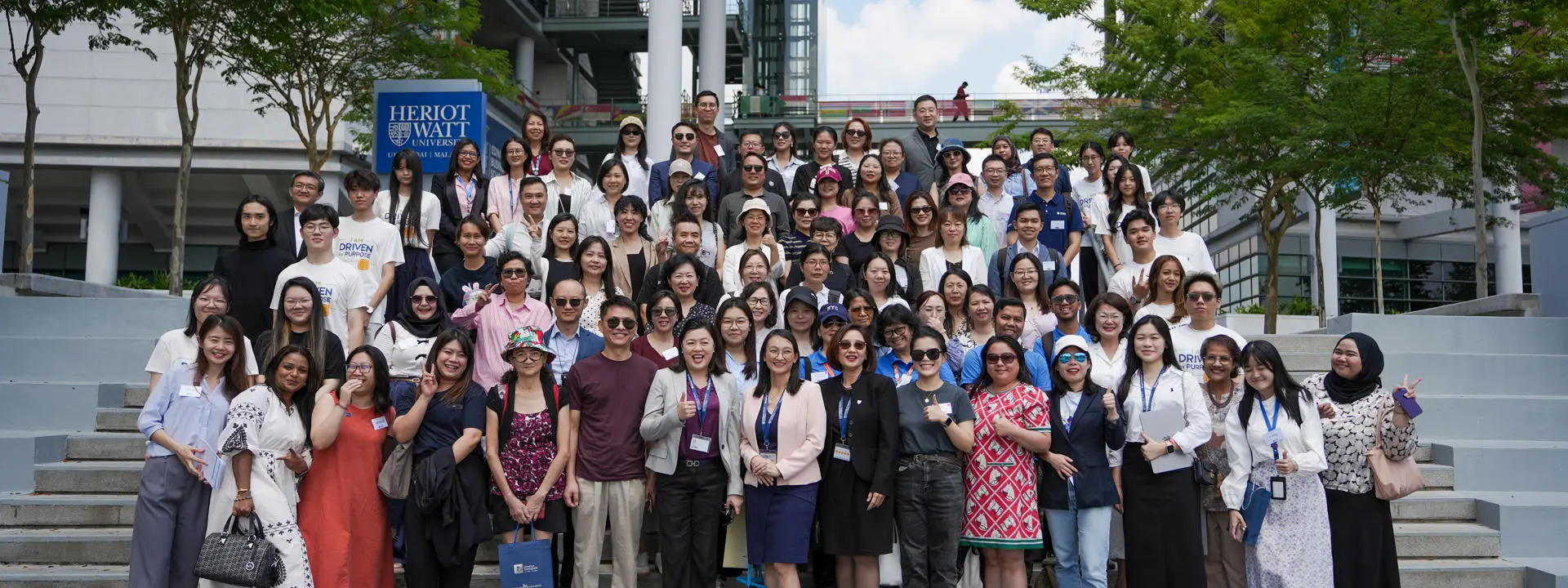 Education agents from China, Brunei, and Indonesia visiting Heriot-Watt University Malaysia, October 2025.