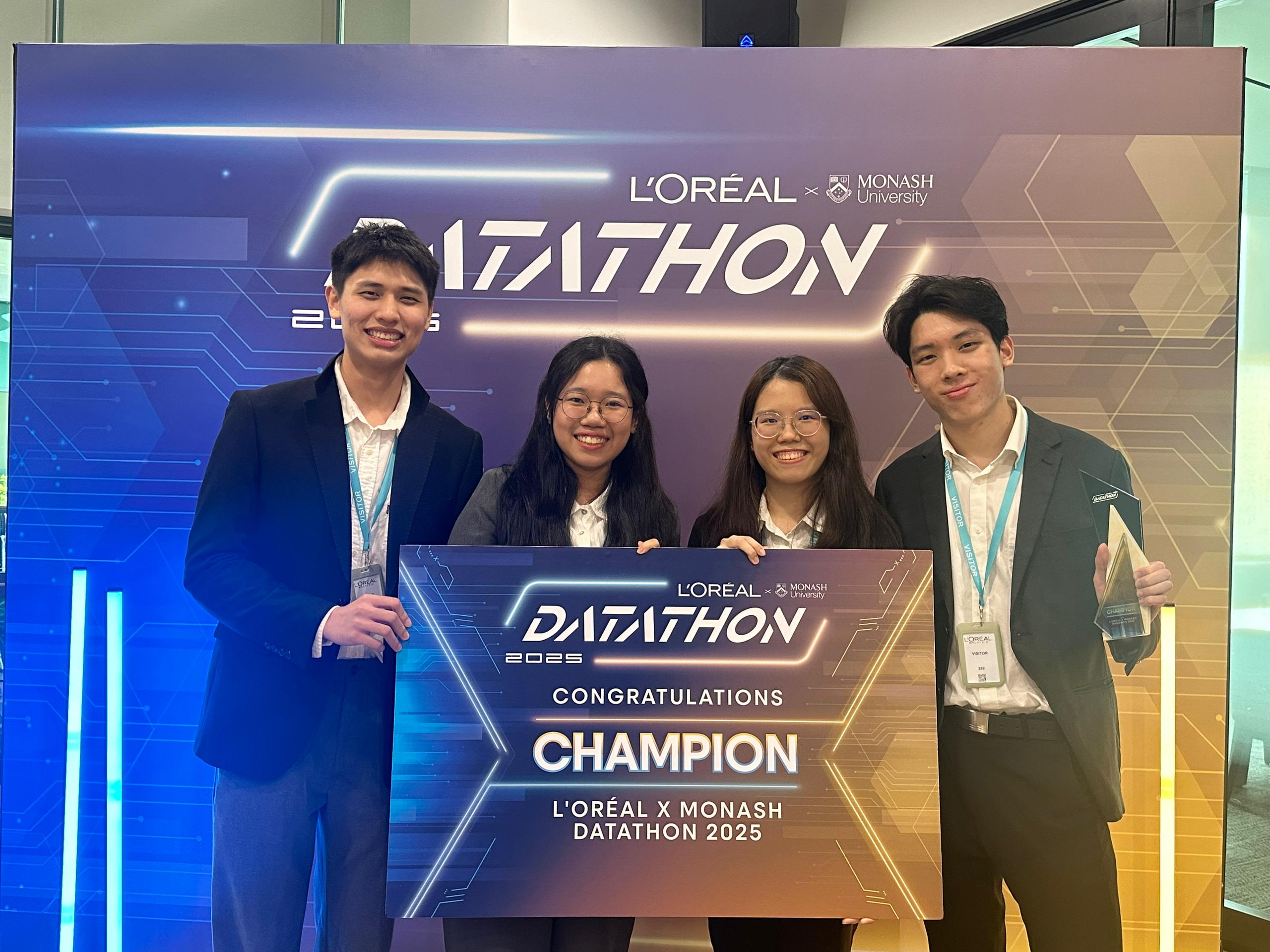 赫瑞瓦特大学马来西亚队在 2025 年欧莱雅 Datathon 比赛中夺冠