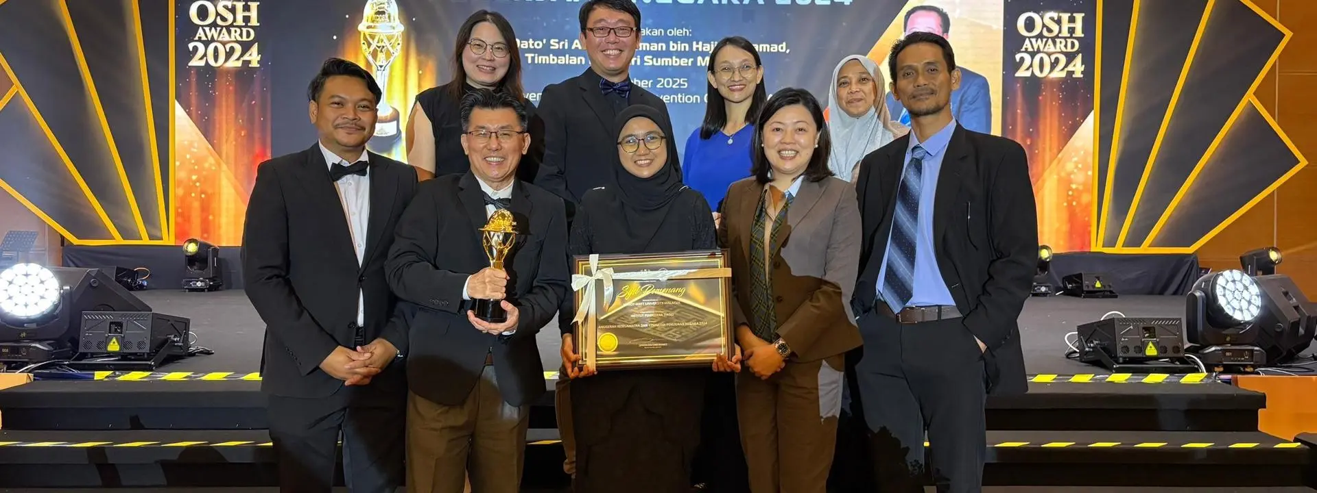 Heriot-Watt University Malaysia receive the National Occupational Safety and Health Award 2025 .