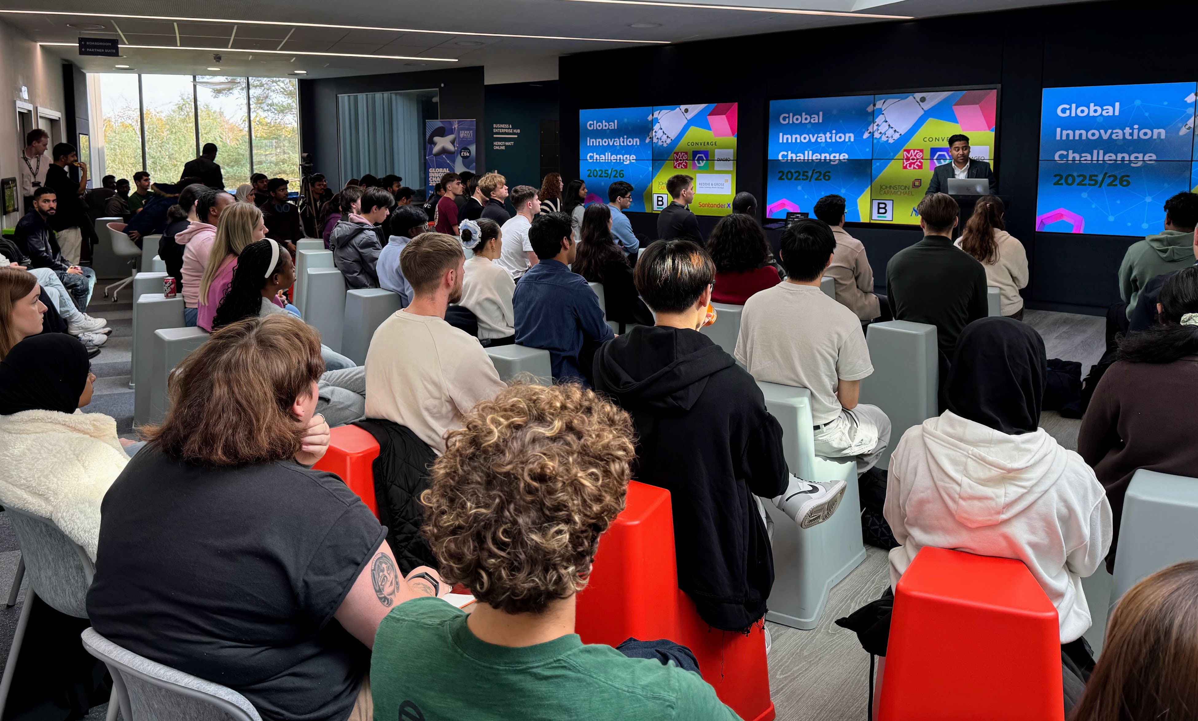 students gathered for a workshop