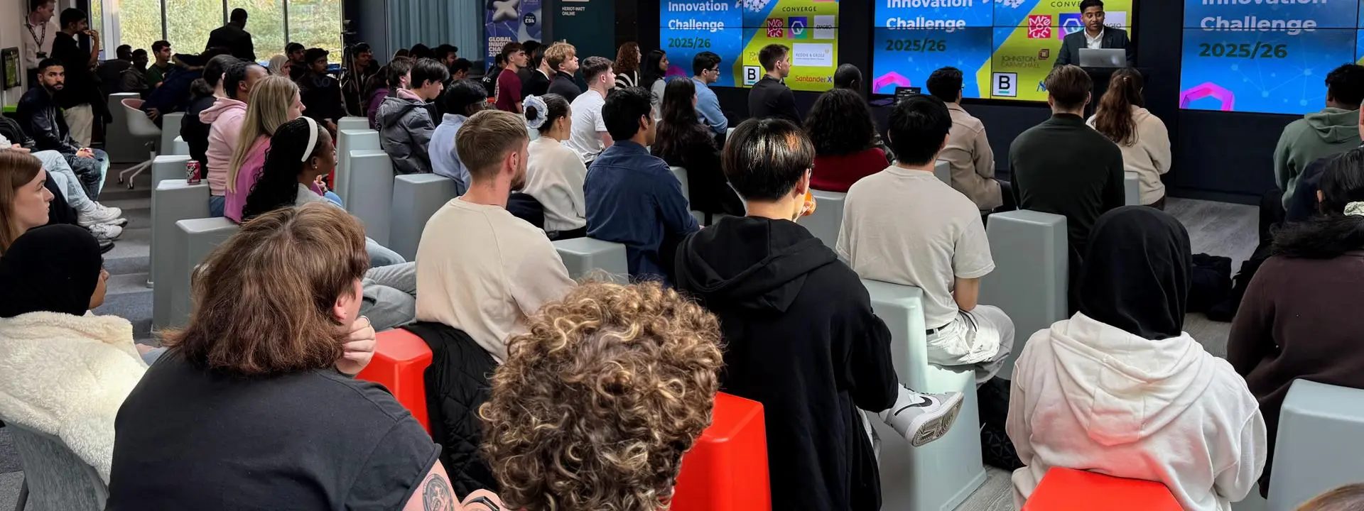 students gathered for a workshop