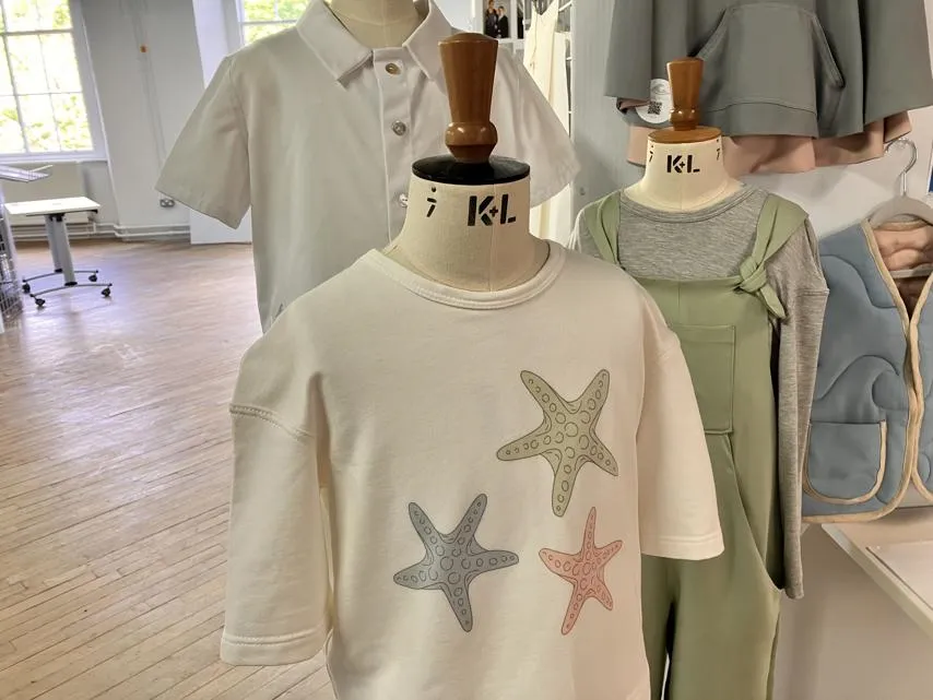 Clothing belonging to the Little Waves collection.
