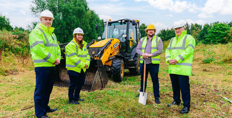 Group shot of Graham McPhail, Professor Gillian Murray, Dr Ross Donaldson and Professor Gerald Buller.