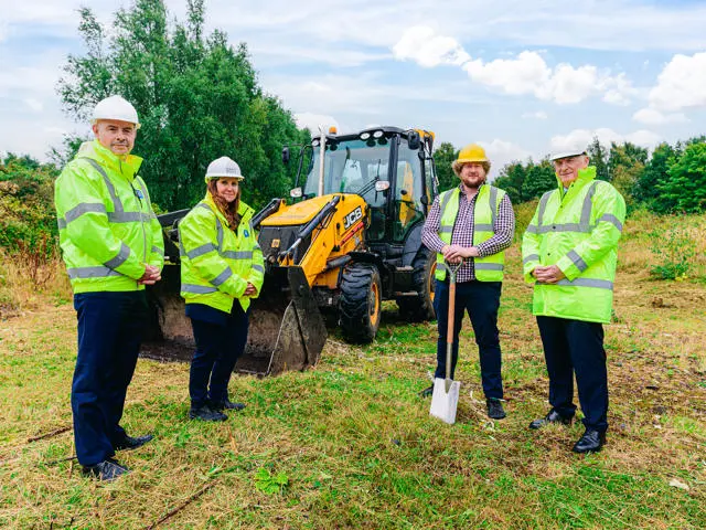Group shot of Graham McPhail, Professor Gillian Murray, Dr Ross Donaldson and Professor Gerald Buller.