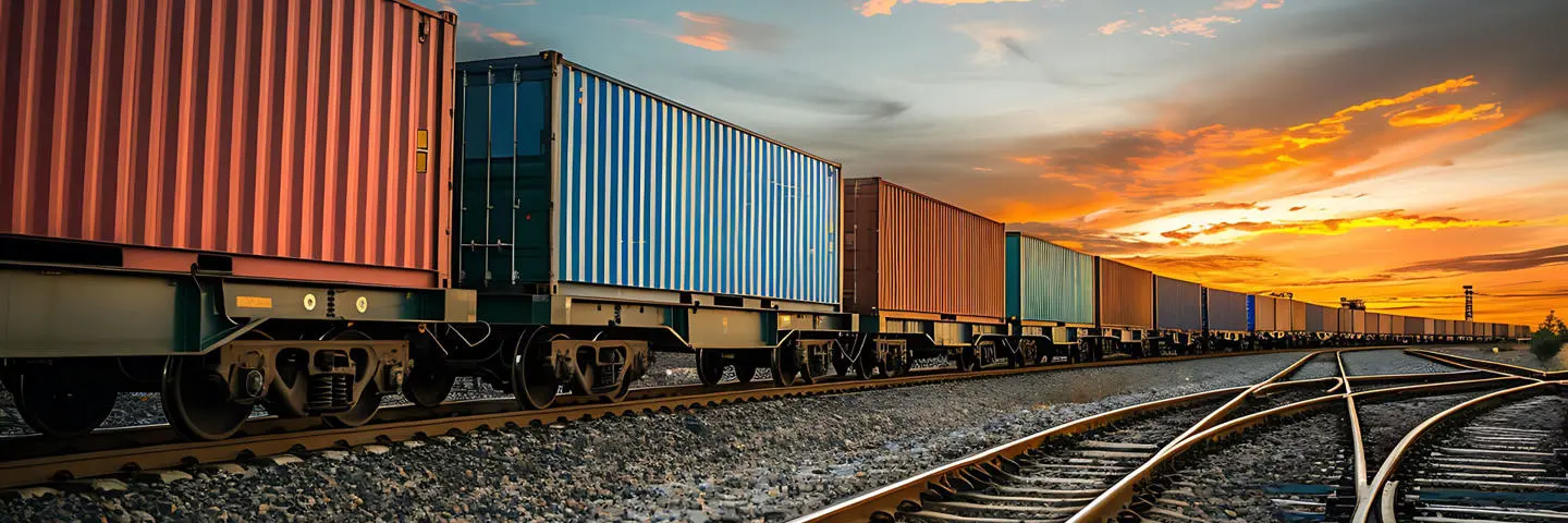 Rolling stock in a train yard