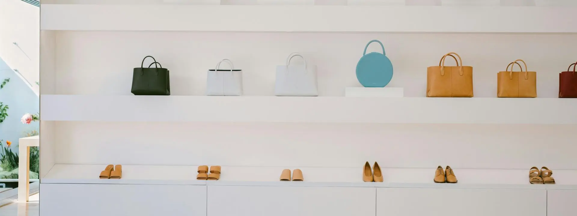 Interior of a high-end fashion store