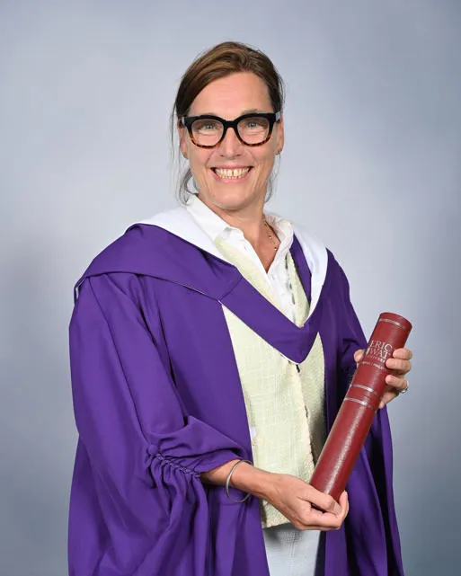 Merryn Somerset Webb with her degree