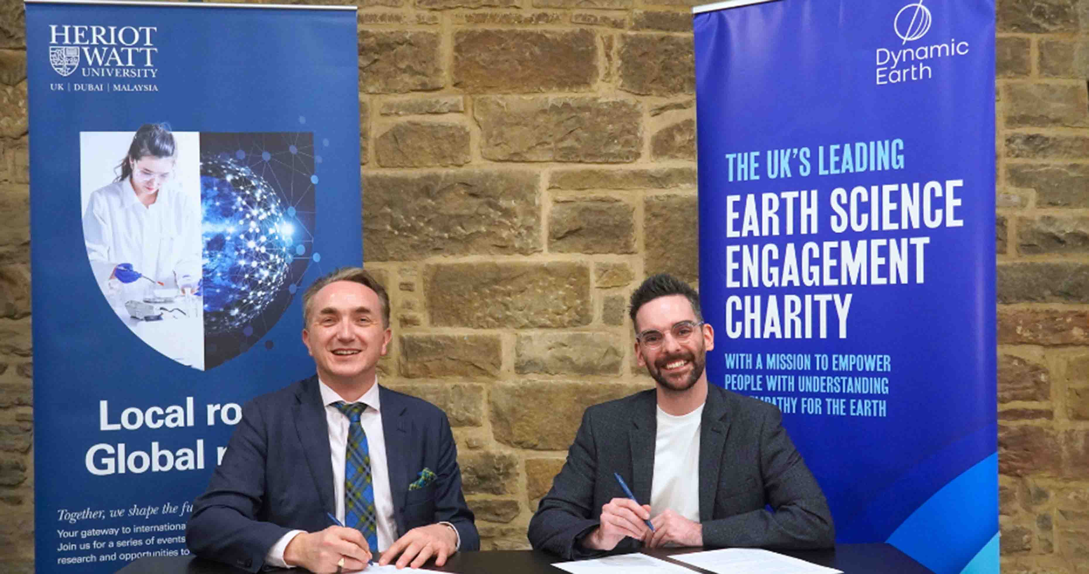 Professor Chris Turney and Conor Ellis.