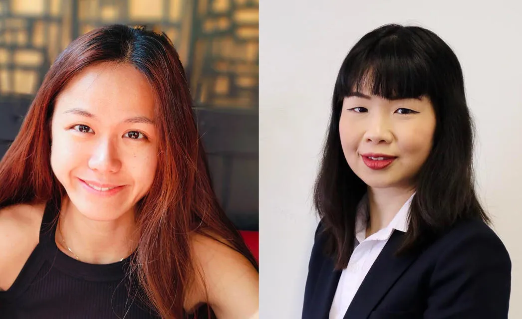 Dr Shee-Yee Khoo from Bangor University (left) and Dr Huong Vu from the University of Aberdeen.