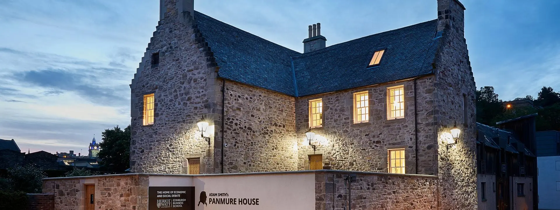 Image shows the exterior of Panmure House