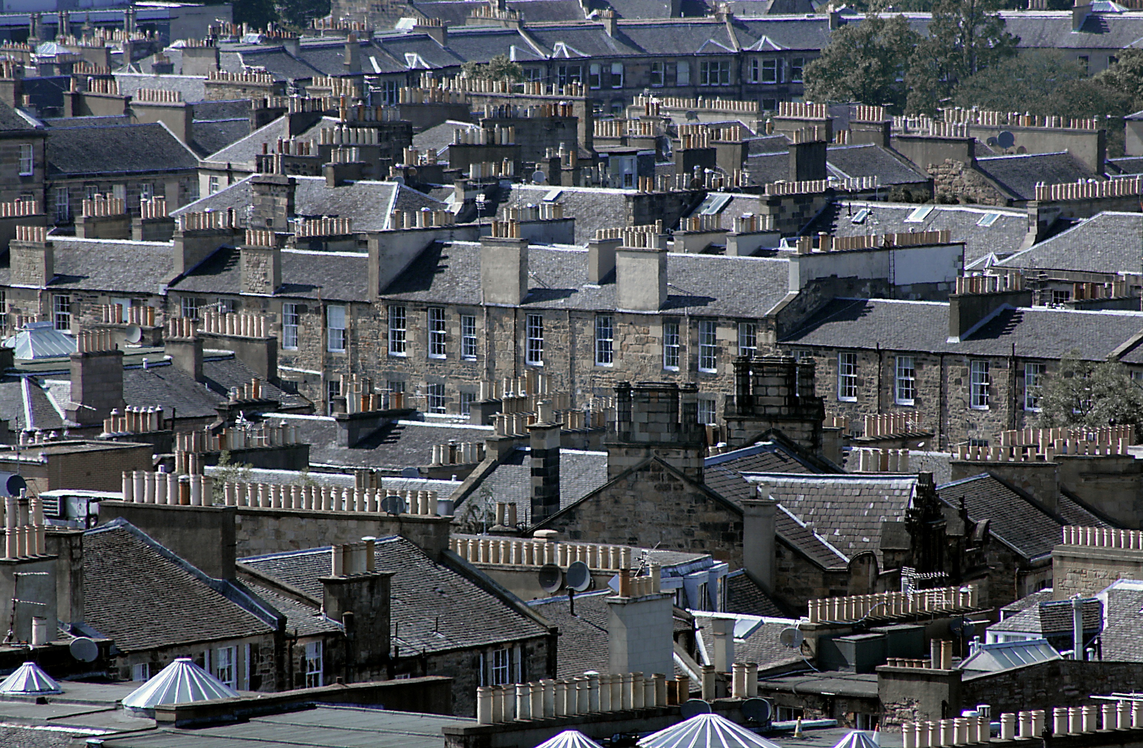 Tenement skyline from above. 