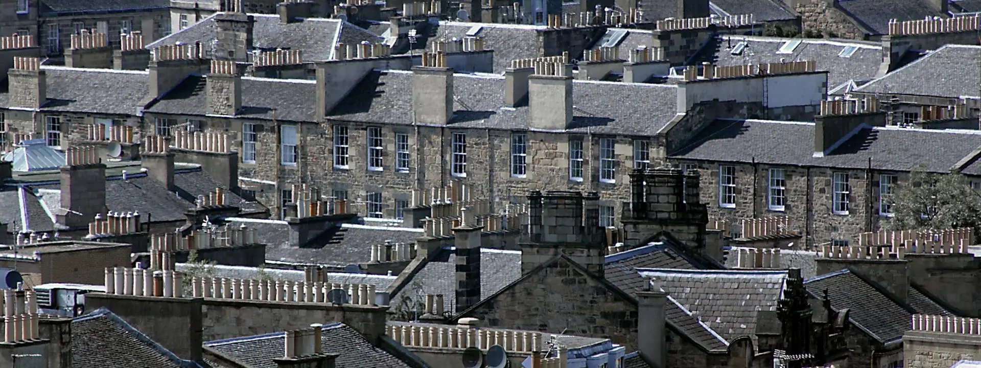 Tenement skyline from above.