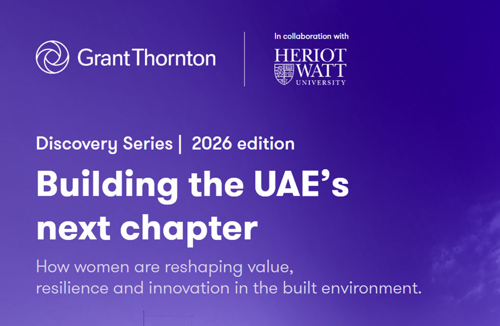 Discovery series 2026 report cover Building the UAE's next chapter, How women are reshaping value, resilience and innovation in the built environment