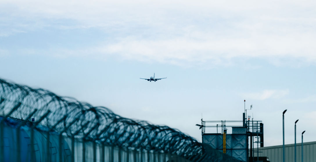 An aircraft approaching a runway. Photo by Ben Glasgow for Heriot-Watt University. An aircraft approaching a runway. Photo by Ben Glasgow for Heriot-Watt University.