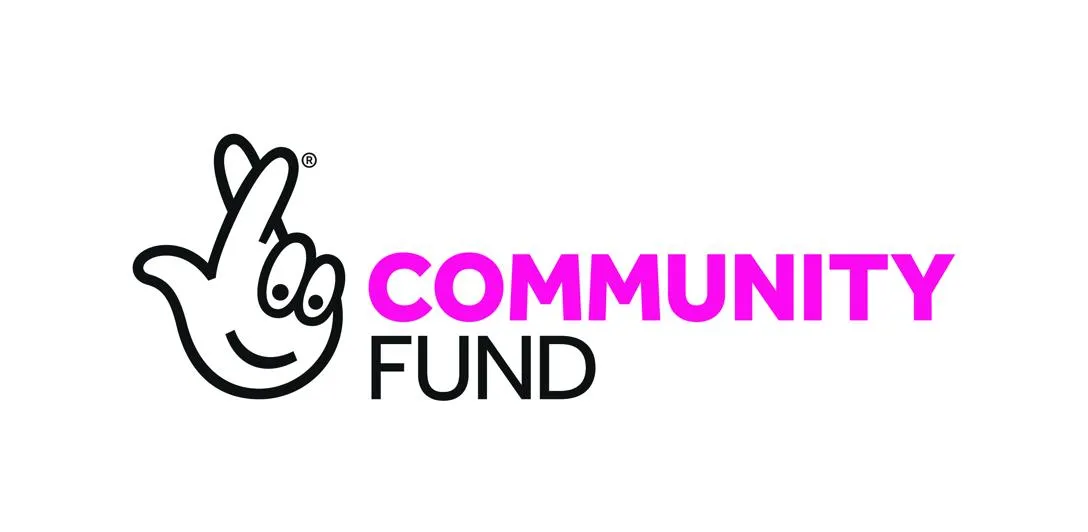 The project has received almost £1.5m of National Lottery funding. Image shows the National Lottery community fund logo.