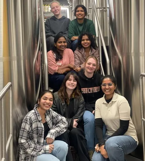 Image shows the MSc Brewing & Distilling course who particpated in the brew day. Image shows the MSc Brewing & Distilling course who particpated in the brew day.