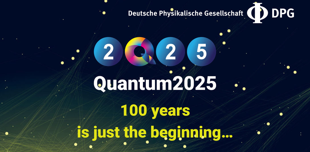 Next year marks 100 years since the initial development of quantum mechanics. Graphic indicating that next year marks 100 years since the initial development of quantum mechanics.