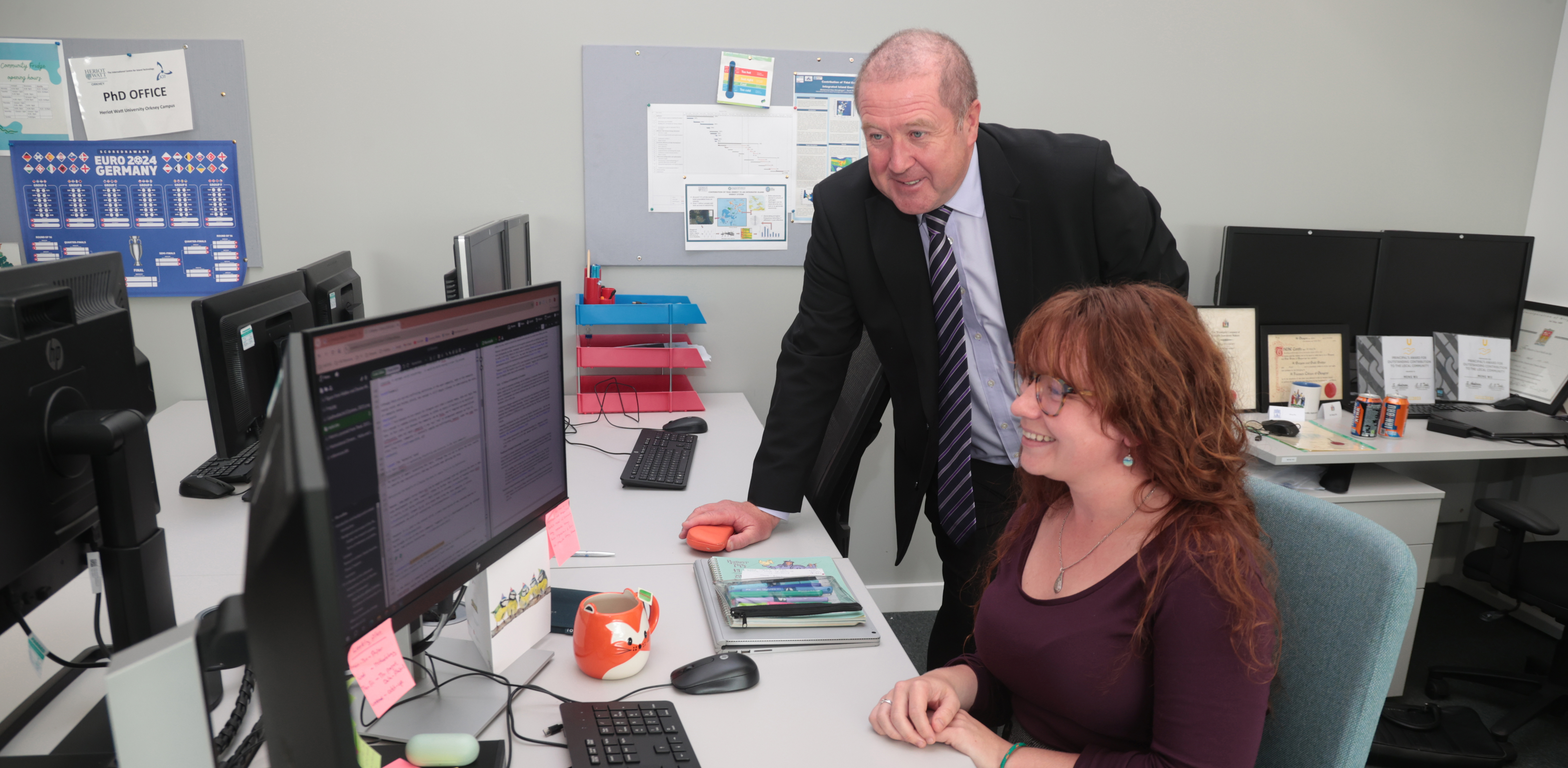 Scotland's Minister for Higher and Further Education visits Heriot-Watt University's Orkney campus