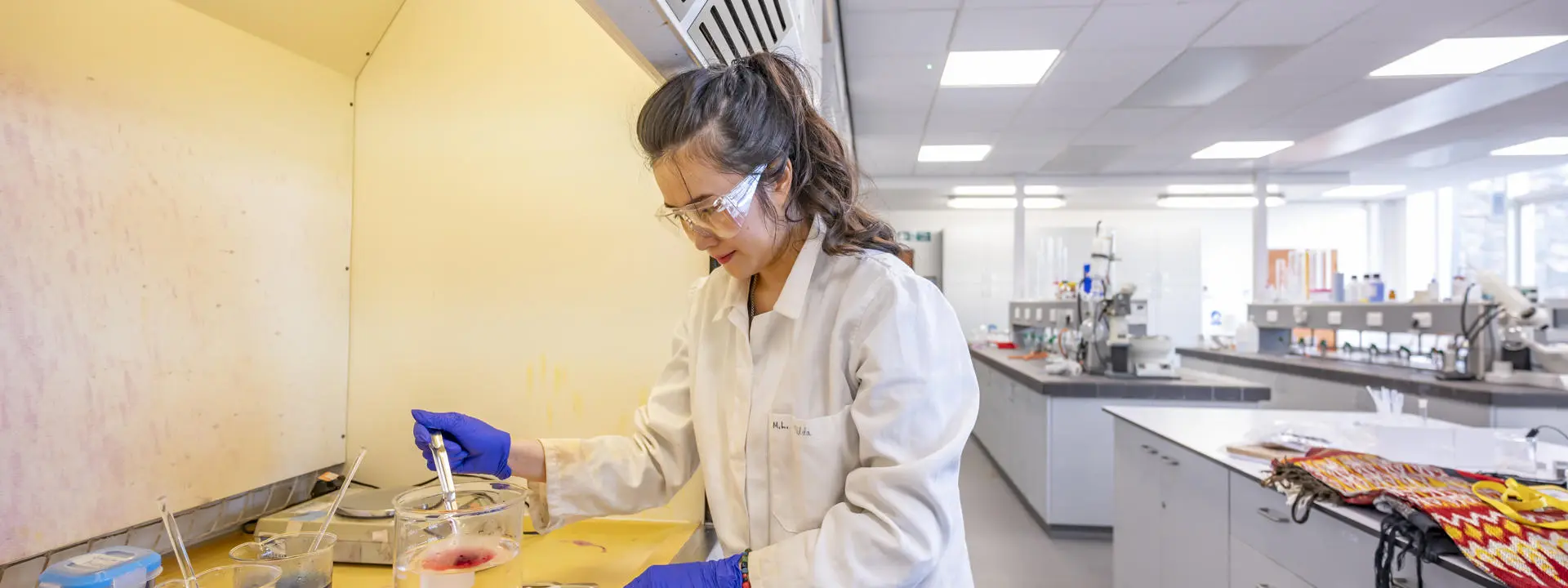 a person in a lab