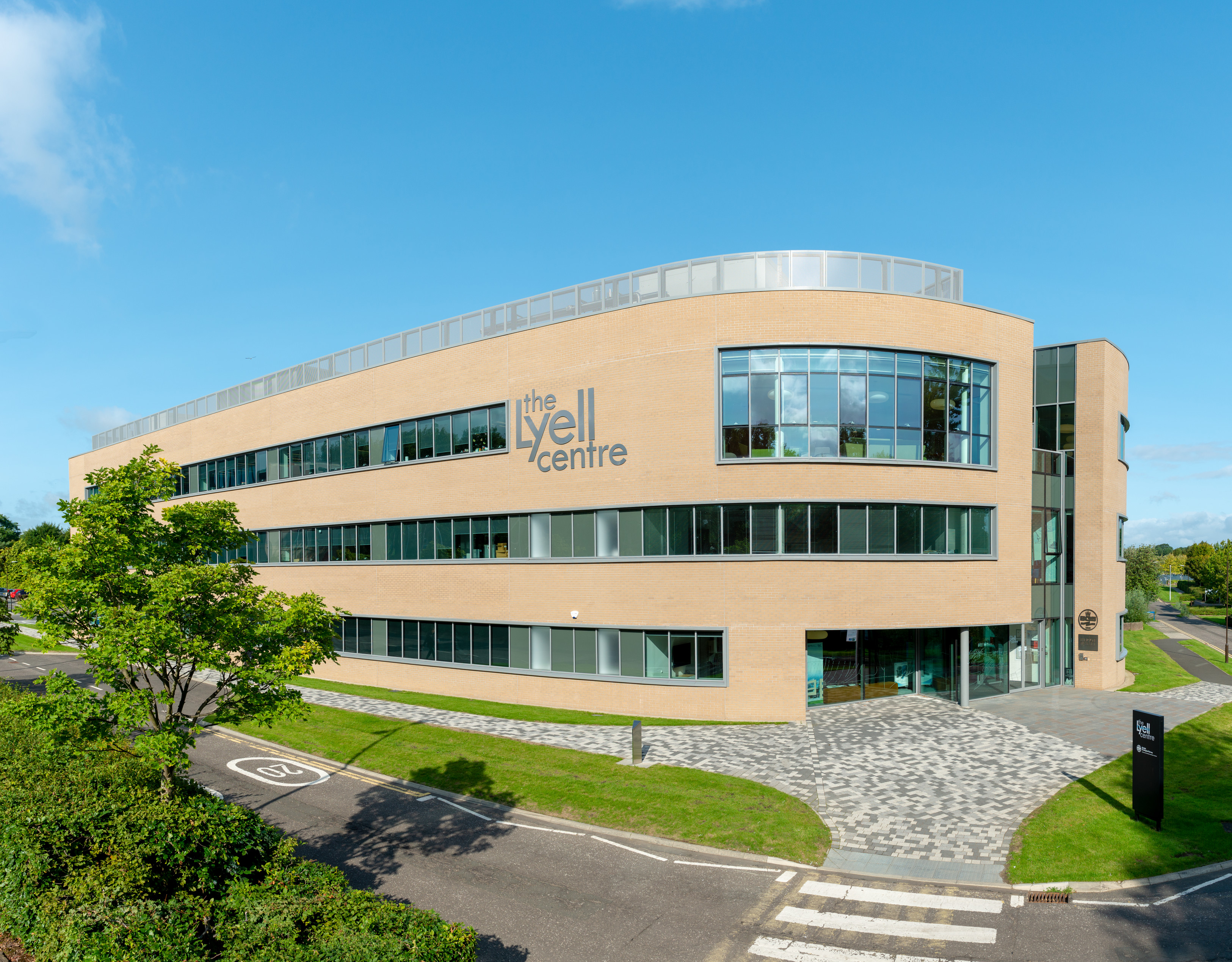 An exterior shot of the Lyell Centre