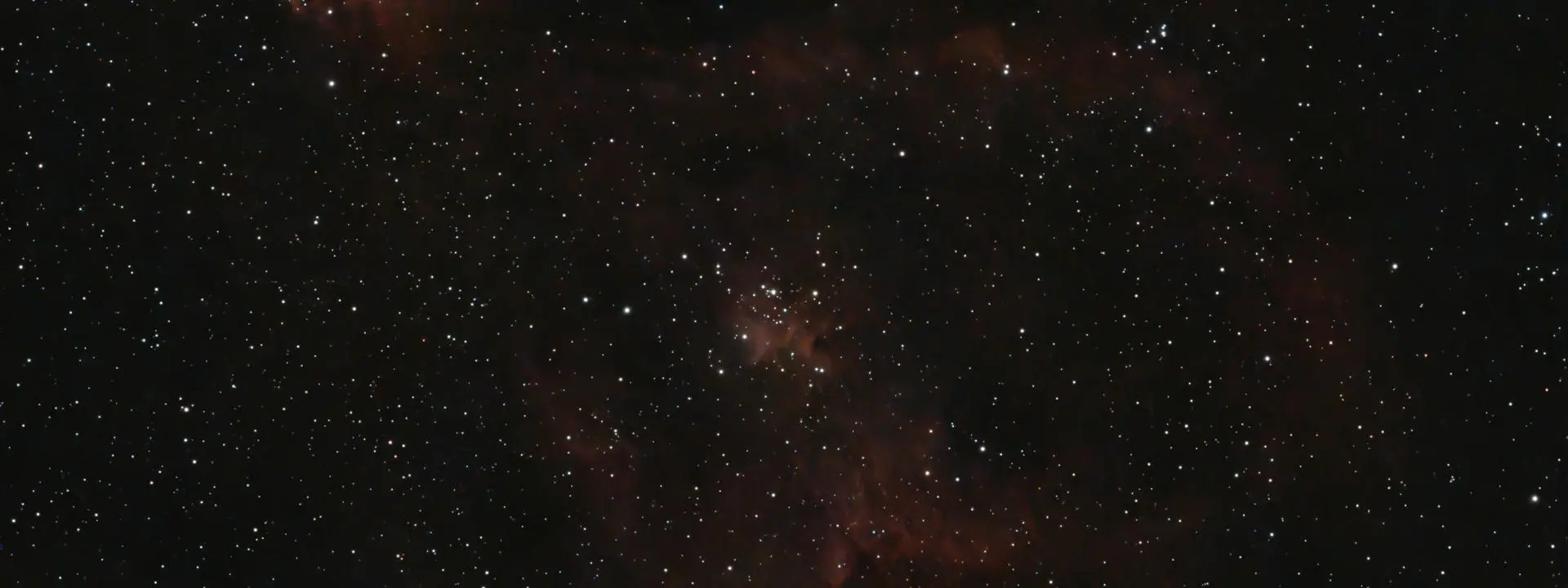 Dark cosmos with small bright dots - deep space