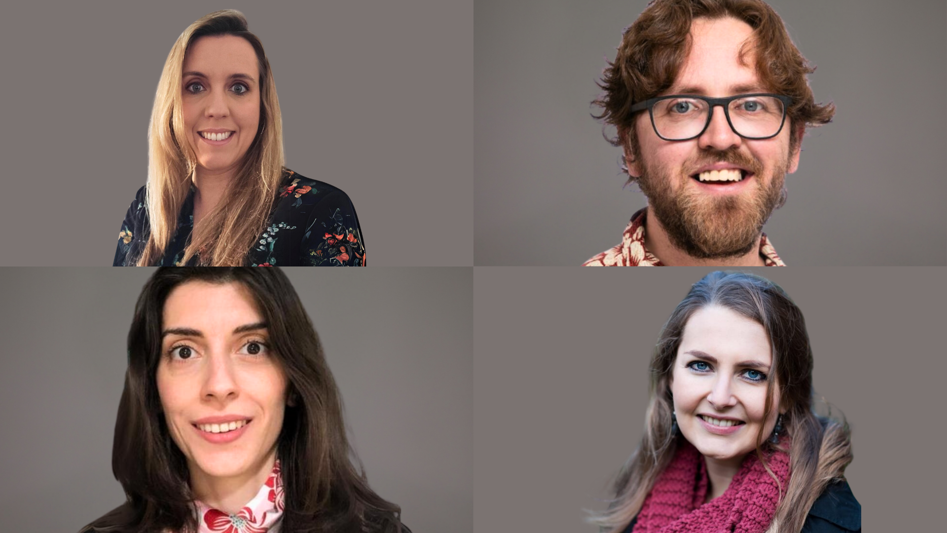 Clockwise: Panmure House Fellows Professor Carmen Boado Penas, Professor Eoin McLaughlin, Professor Beth Watts-Cobbe, and Dr Melis Ceylan.