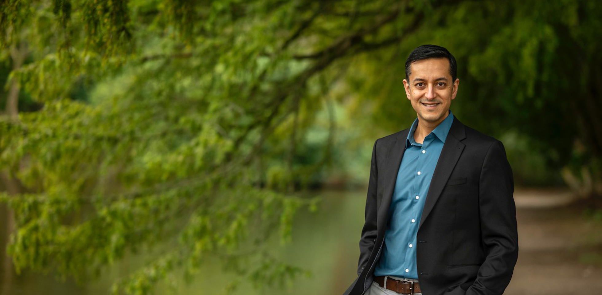 Quantum physicist Professor Mehul Malik of Heriot-Watt University in Edinburgh. Photo by Phil Wilkinson.