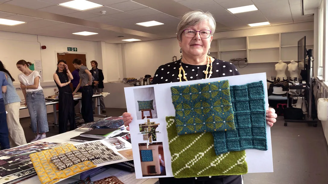 Knit category commended student Shona Cook. Knit category commended student Shona Cook.