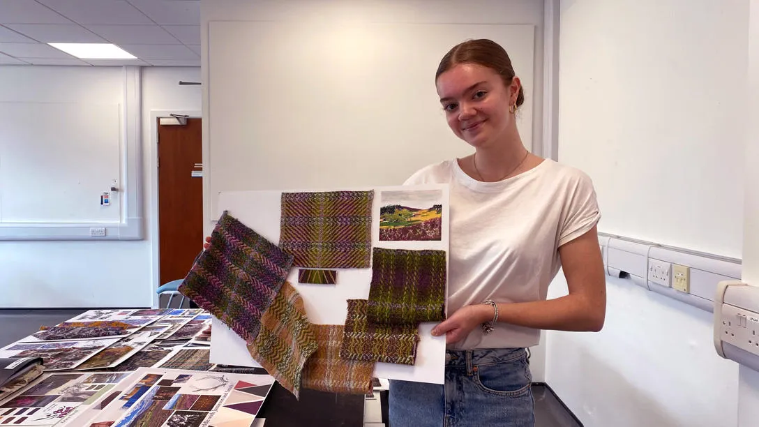 Weave category commended student Grace Nicoll.