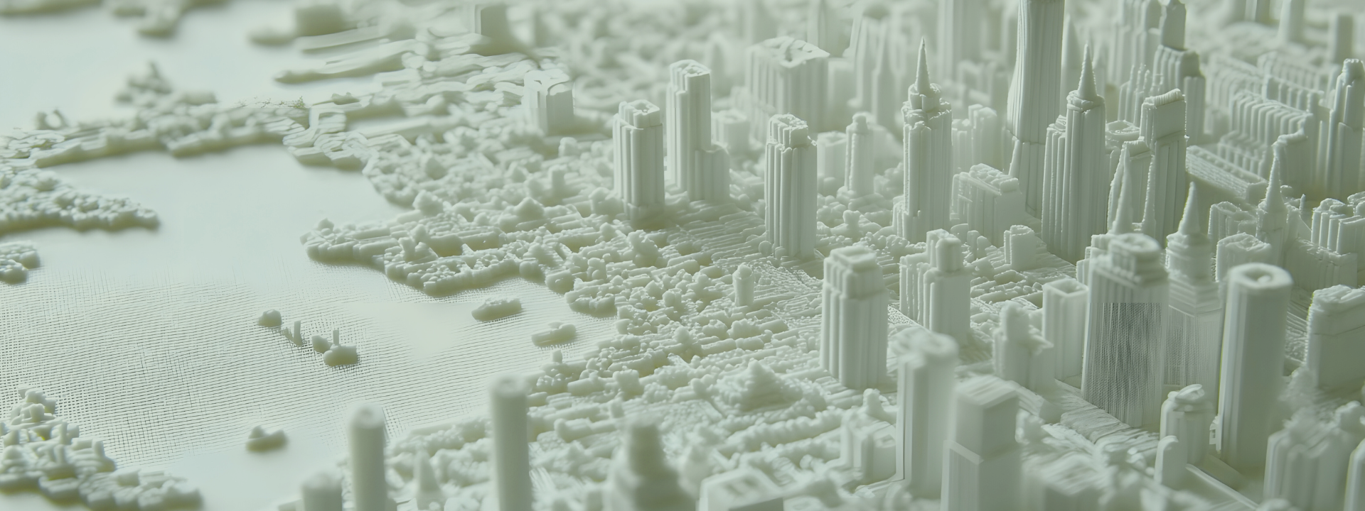 A 3D printed miniature city