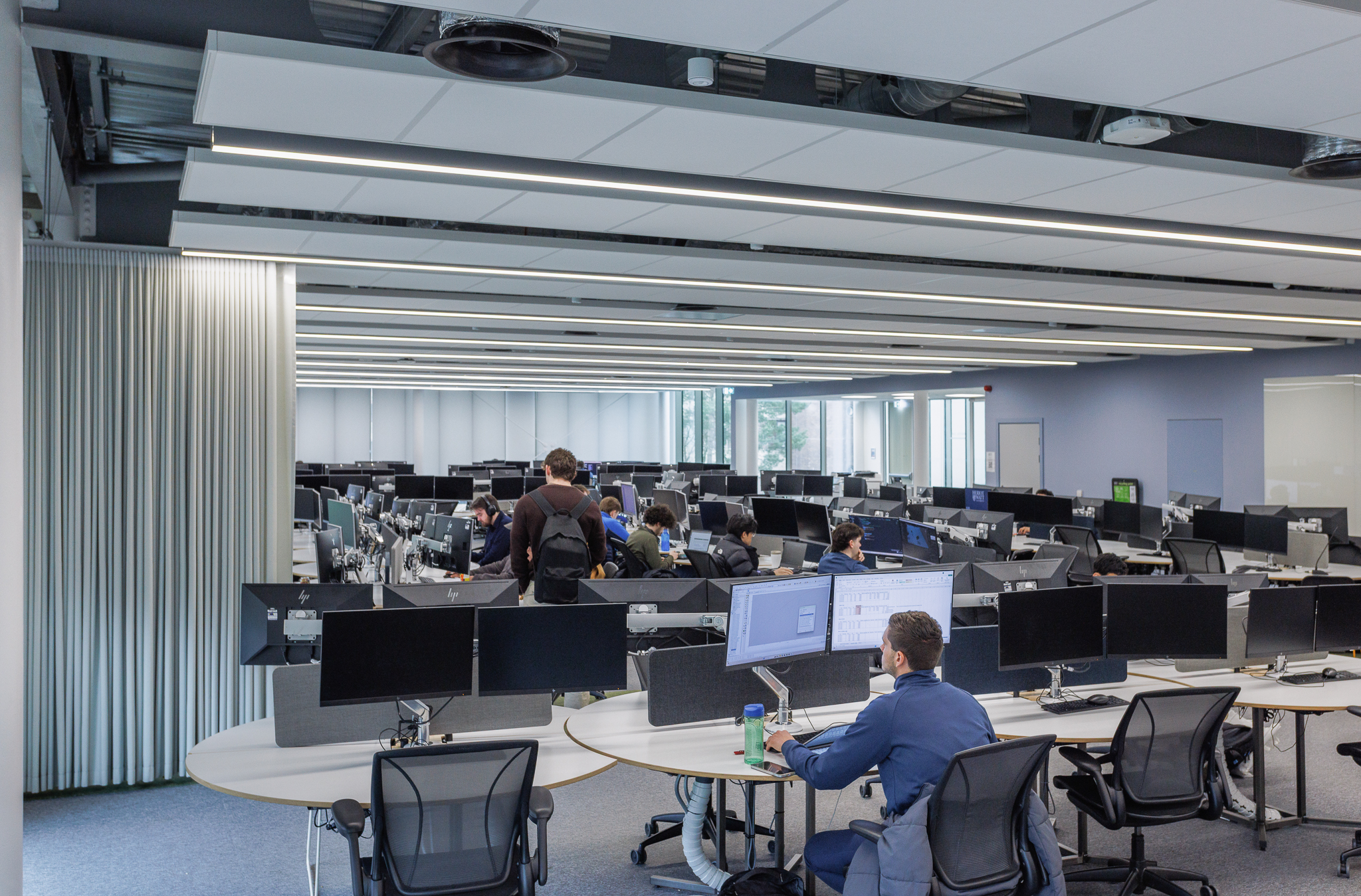 Students in a computer lab
