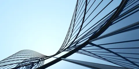 Modern glasses building