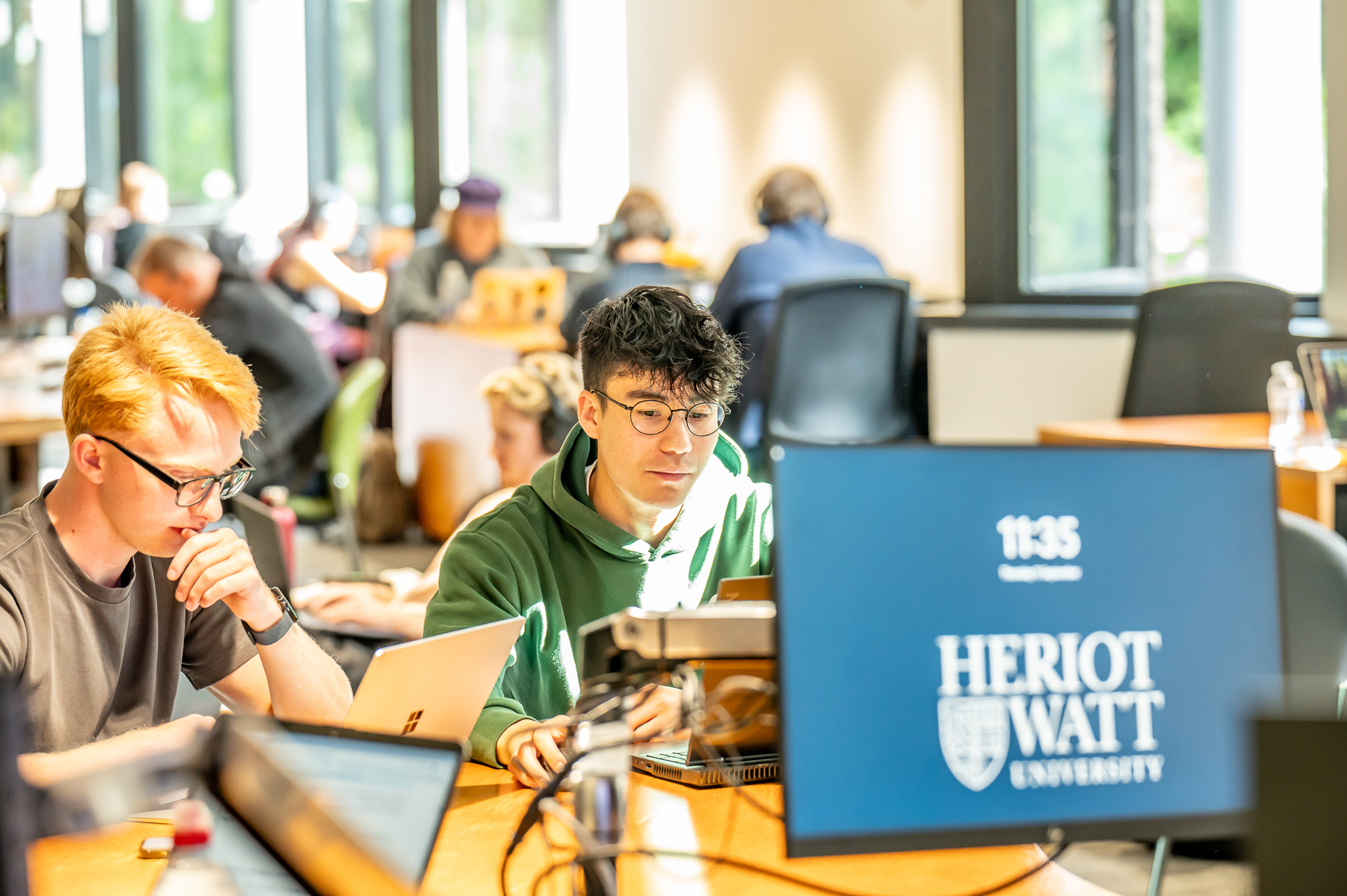 Students in a common area