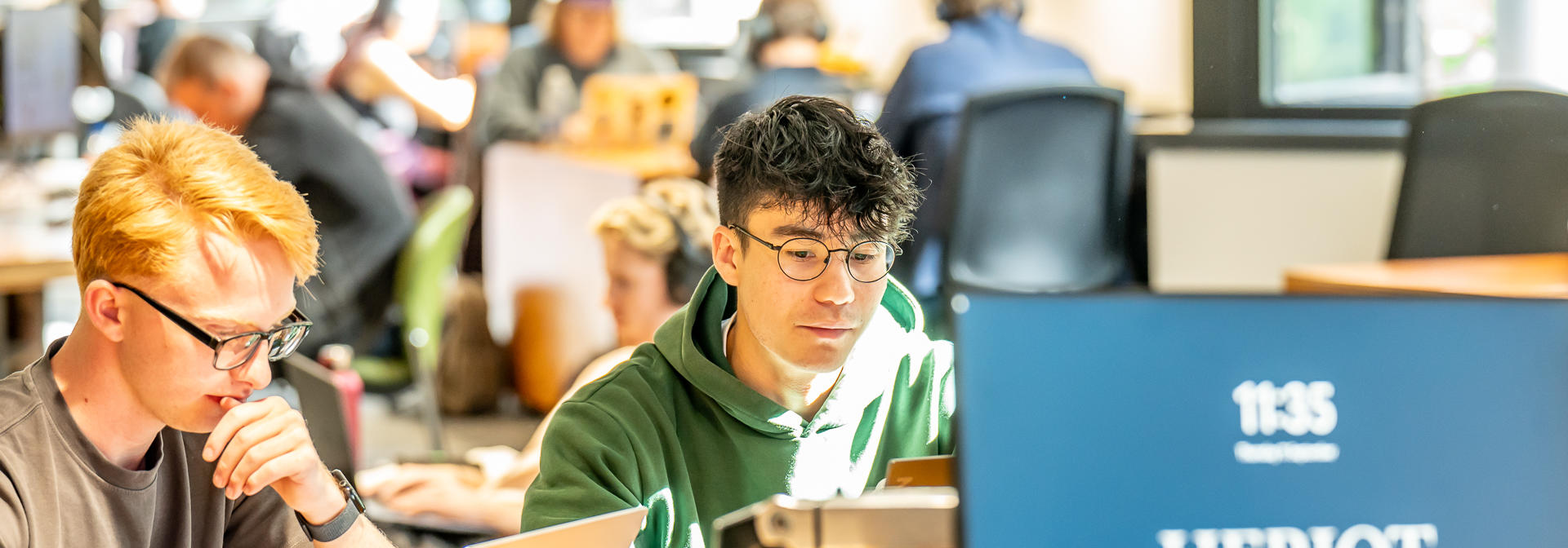 Students in a common area