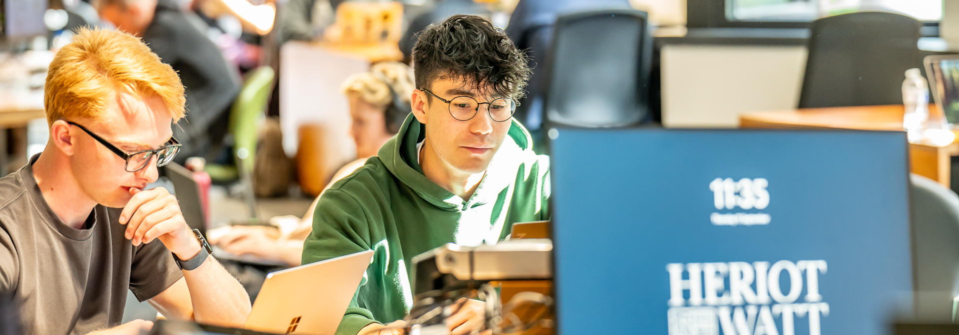 Students in a common area