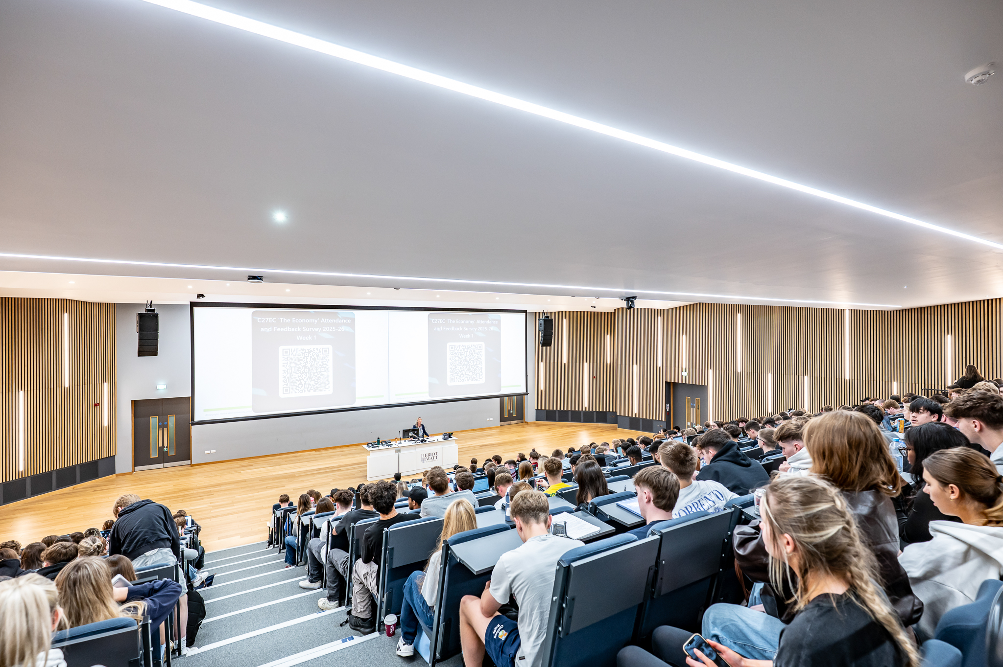 Students having a lecture 