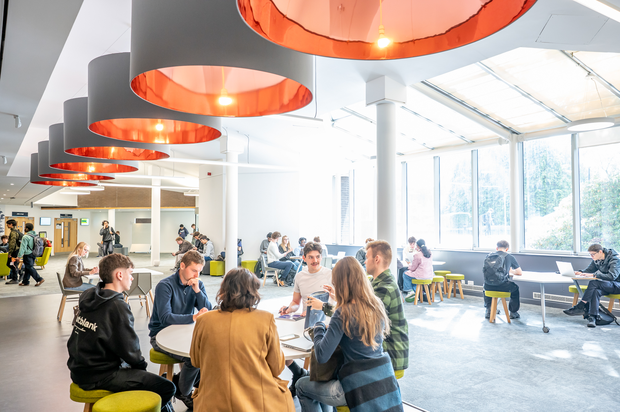 Students in a common area