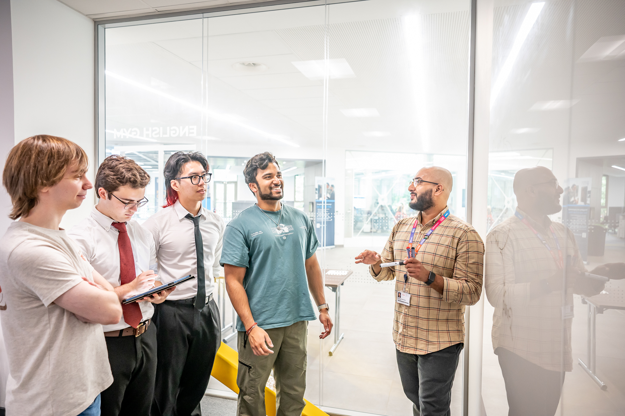 People working in a meeting room