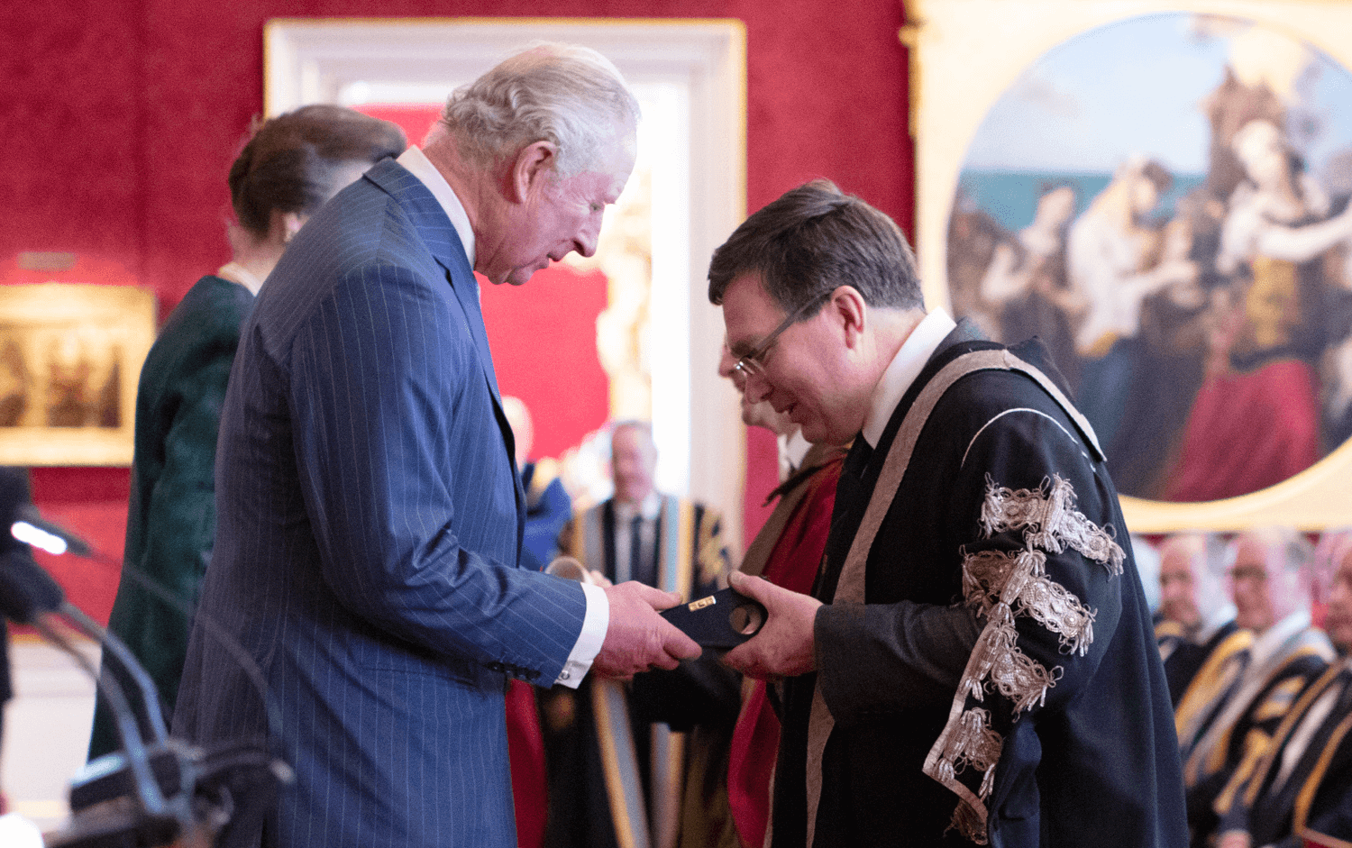 King Charles III and Professor Richard A Williams
