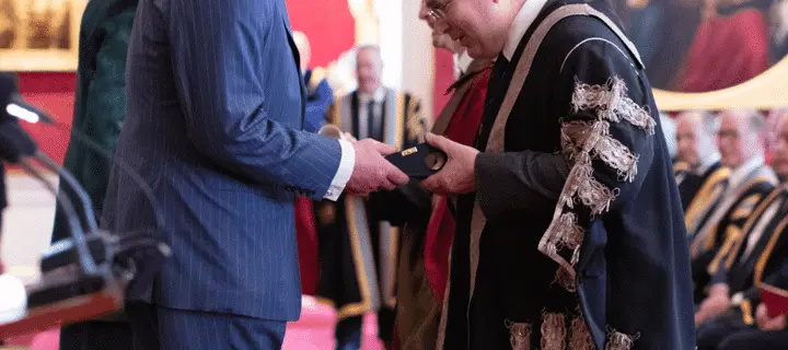 King Charles III and Professor Richard A Williams