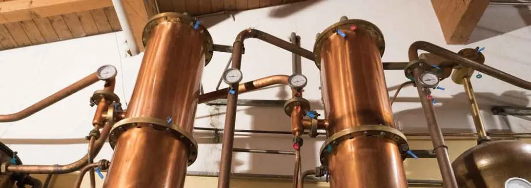 Most distilleries already use steam-fired stills, which is good news. Steam-fired copper stills