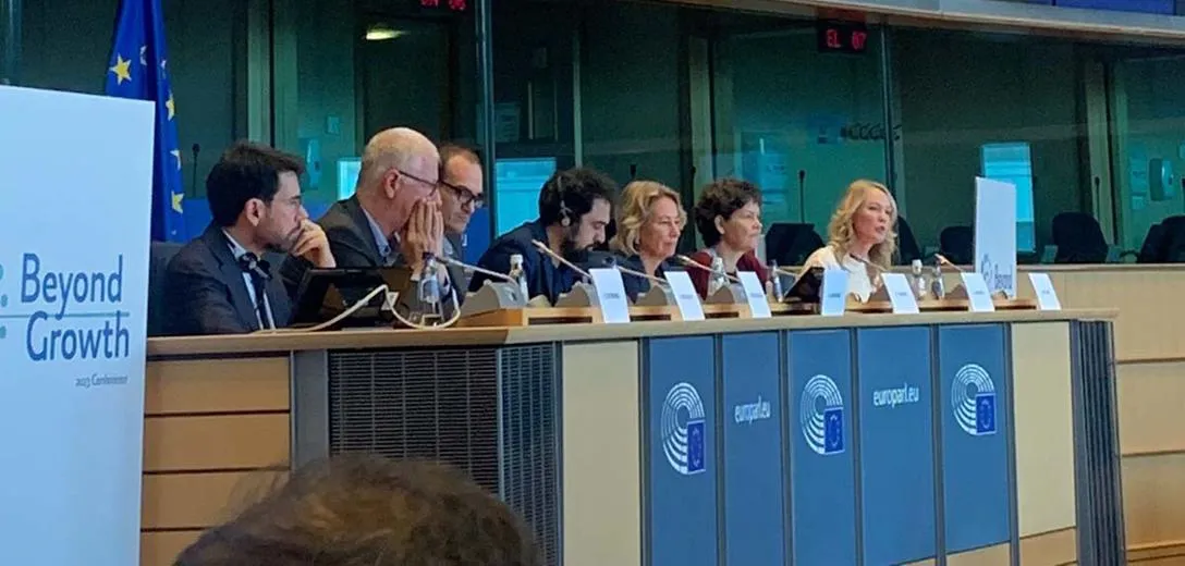 Dr Ingrid Kelling (right) speaking on a panel at European Parliament Dr Ingrid Kelling speaking on a panel at European Parliament