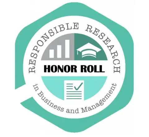 Logo for Responsible Research in Business and Management (RRBM) network.