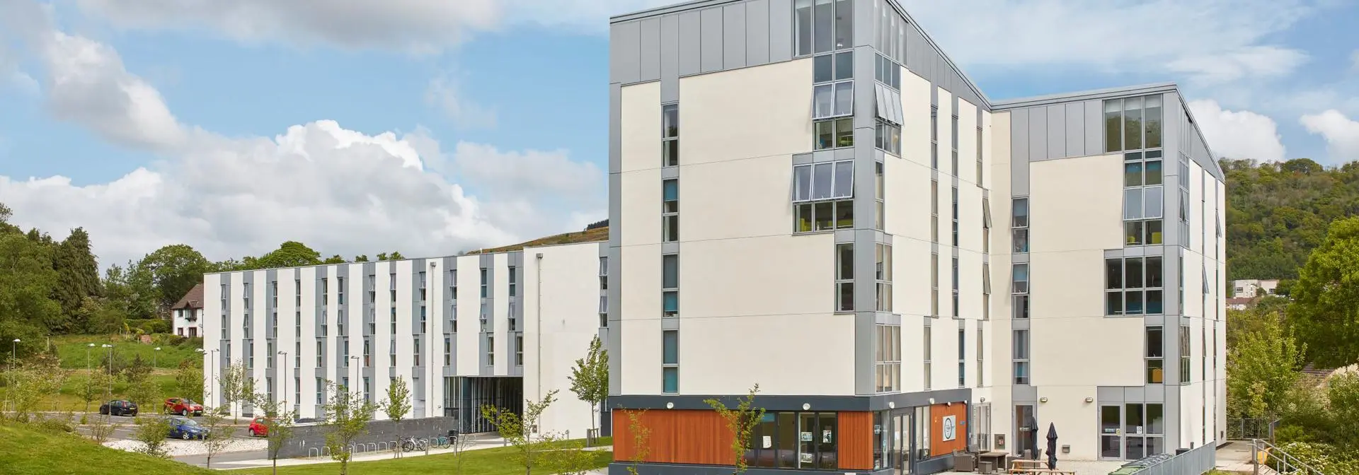 Jean Muir Student Village, halls of residence at the Borders Campus in Galashiels