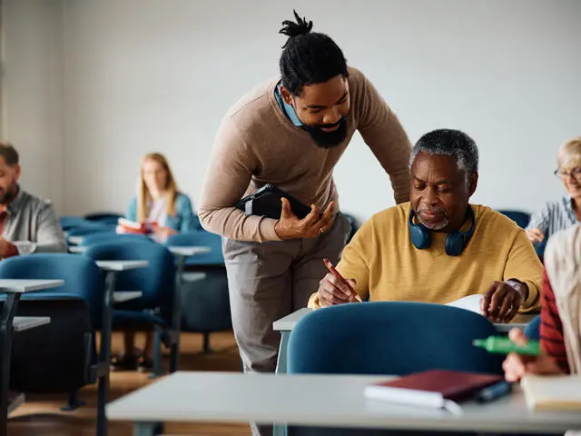 Students of all ages in a classroom