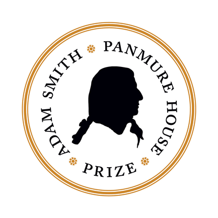Panmure House Prize roundel logo with silhouette of Adam Smith's head